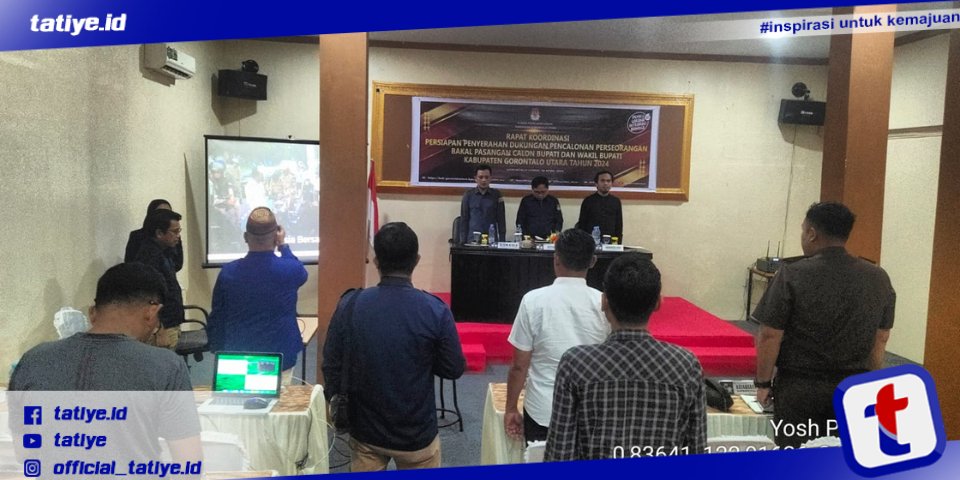 Jelang Pilkada 2024, KPU Gorut Gelar Rakor Pencalonan Perseorangan Bupati dan Wakil&nbsp;Bupati