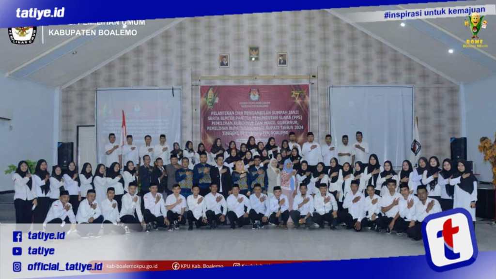 246 PPS Dilantik, KPU Boalemo Harap Sukseskan Tahapan Pilkada 2024