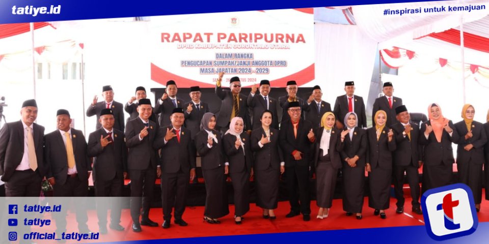 25 Anggota DPRD Terpilih Kab. Gorut Periode 2024 – 2029 Resmi&nbsp;Dilantik