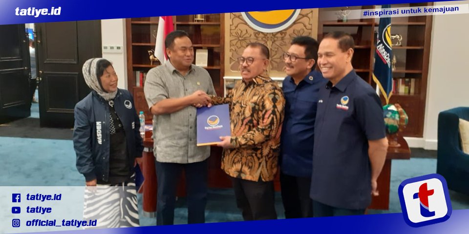 Paslon TULUS Terima Surat B1 KWK dari DPP Nasdem, PKS Segera Menyusul