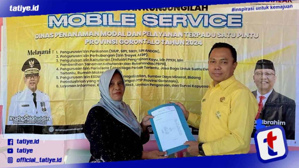 Beri Kemudahan Perizinan, Dpmptsp Provinsi Gorontalo Gelar Kegiatan Mobile Service