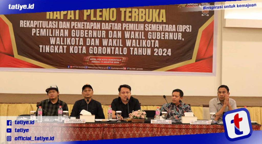 Jelang Pilkada Serentak 2024, KPU Kota Gorontalo Tetapkan 146.401 DPS